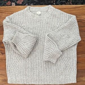 a new day Light Gray Crewneck Sweater
